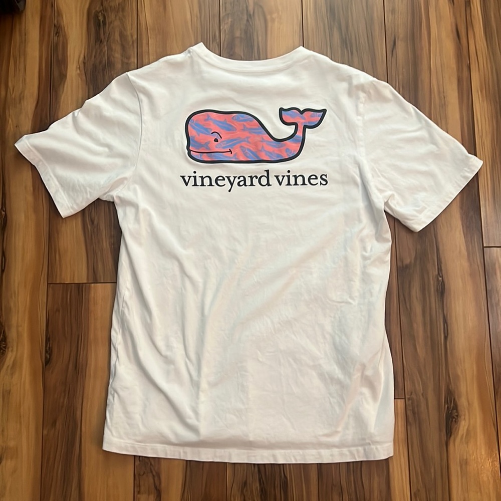 Vineyard Vines Kids Whale Logo Pocket Tee XL